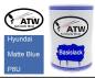 Preview: Hyundai, Matte Blue, P8U: 500ml Lackdose, von ATW Autoteile West.